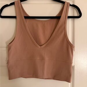 lululemon athletica Tan Crop Top